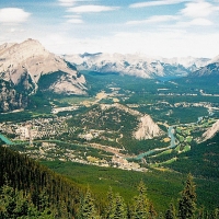 Banff From Sulphur Mountain - Canada