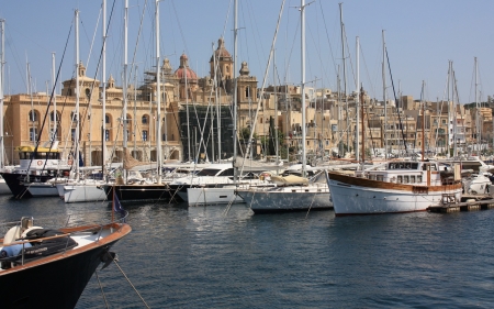 Sailboats in Marina - yachts, harbor, marina, sailboats