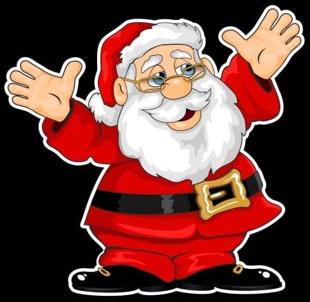 Fun Santa Claus - fun, santa, clip, art