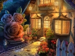 Fantasy cottage with a Dreamy Garden