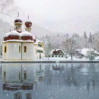 Church by Lake Koenigsee, Germany