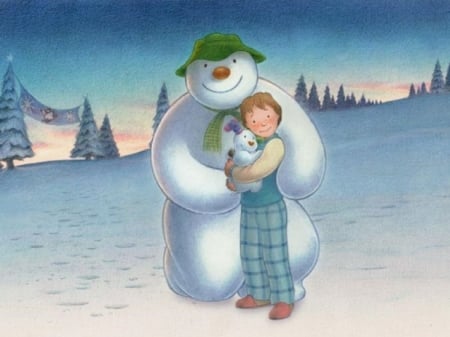 The Snowman - snowman, film, boy, snow