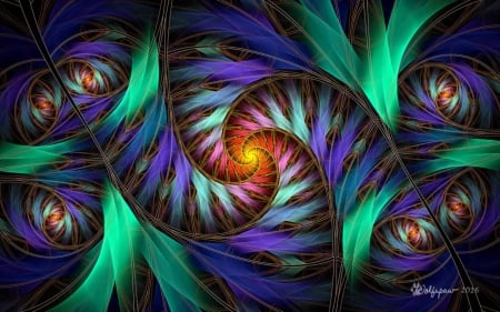 Fractal Swirl - abstract, spiral, swirl, fractal