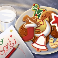 Cookies And Milk For Santa