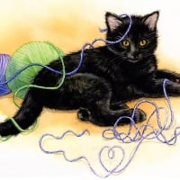 tangled-kitten-painting-wallpaper