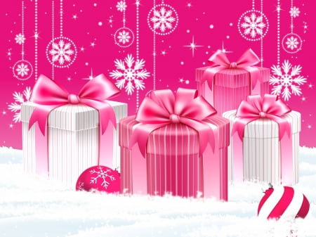 Merry Christmas - Pink, Christmas, Merry Christmas, Christmas Gift