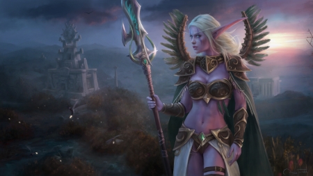 Lexith - wow, fantasy, game, elf, luminos, girl