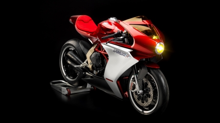 MV Agusta Superveloce 800 - vehicles, mv agusta superveloce 800, mv agusta, black background, motorcycles