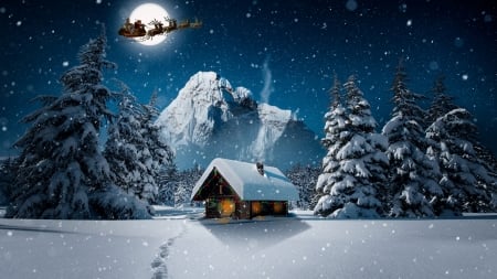 Christmas Holiday Magic - winter, nature, holidays, christmas