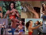 Actress Lynda Carter as Wonder Woman in Action