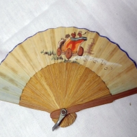 Antique Vintage Original Miniature Hand Fan