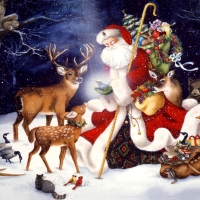 Santa And His Animal Friends