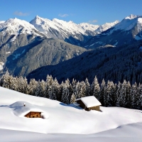 Winter in Mountains