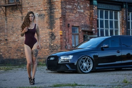 Miss Tuning 2019- June - audi, black, outdoors, model