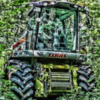 abandoned combine