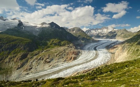 Aletsch Glacier in Switzerland