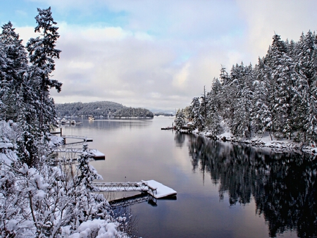 Last Winter Down by the Bay - snow, last, winter