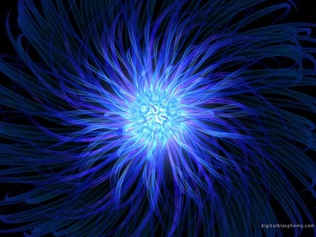 shining blue 3d wallpaper jpg - abstract, swirl, blue, neon