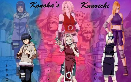 Female Ninja - girls, naruto, ino, hinata, kunoichi, sakura, anime, ninja