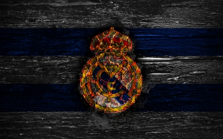 Real Madrid C.F. - logo, emblem, football, realmadrid, real, madrid, real madrid