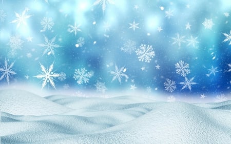 Let it snow - white, winter, snowflake, blue, card, texture