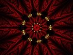 Red Fractal Flower