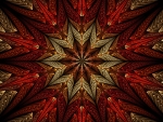 Red Fractal Flower