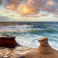 Ocean at La Jolla, California, USA