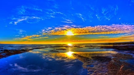 Sunrise - sky, sea, dawn, sun