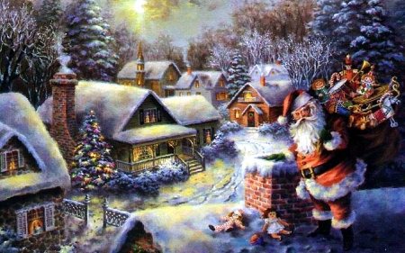 Christmas Decoration - festival, gift, winter, painting