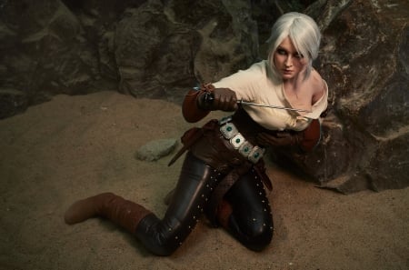 Ciri - game, fantasy, the witcher, girl, luminos, ciri