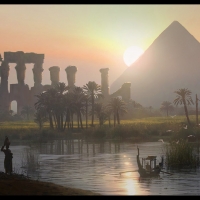 Dusk on Nile Valley