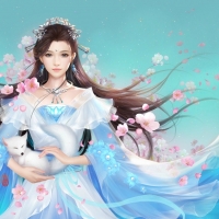 Girl with fox