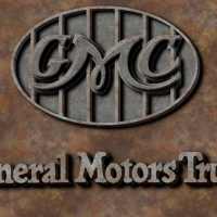 First GMC logo old steel