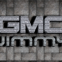 GMC Jimmy Galvinized steel logo