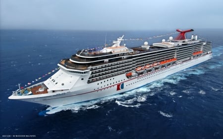 Carnival Miracle - luxury, ship, ocean, cruiser, liner, miracle, carnival