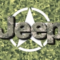 Jeep star and camo-logo