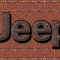 Rusty Jeep script logo