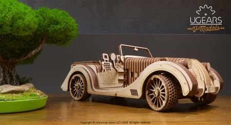 Ugears Roadster Model - 3dmechanicalpuzzle, gifts, toys, mechanicaltoys, roadster, 3dpuzzle, ugears, ugearsmodels, puzzle, car, educationalgames, mechanicalmodels, games