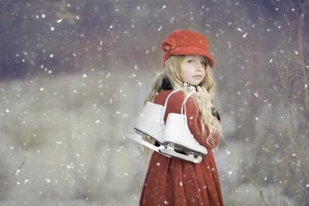 Little Girl - winter, girl, ht, snow