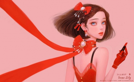 â™¥ - art, digital, girl, soft