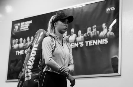 Elina Svitolina - elina svitolina, elina, wta, svitolina, tennis, black and white, ukrainian