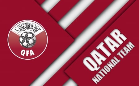 Qatar National Football Team - soccer, logo, afc, national, sport, qatar, football, qatar national football team, team, emblem