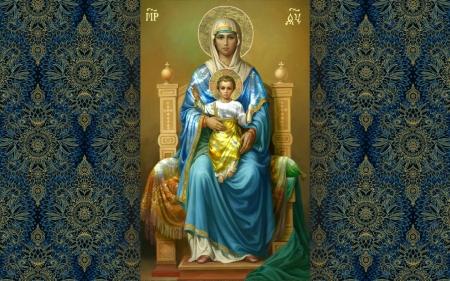 Mother of God - jesus, baby, mary, mother of god, icon, virgin