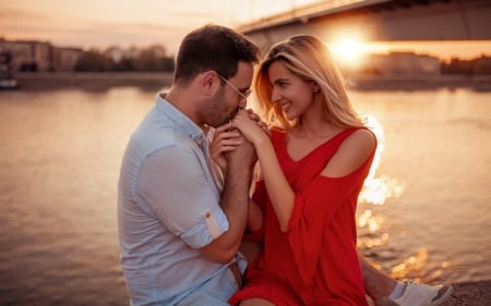 ❤️ - River, Girl, Love, Couple