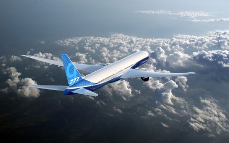 Boeing 777 - aircraft, plane, clouds, boeing 777