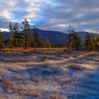 Sunset Over The Mountains