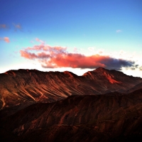 Red-Cloud Above the Mountain