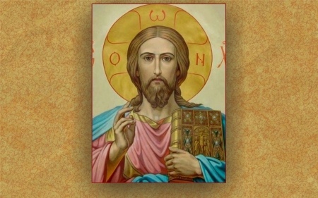 Blessing from Jesus - icon, blessing, Jesus, Christ