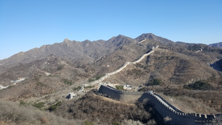 The Great Wall of China - Mountains, China, Beijing, Great, Sky, Wall